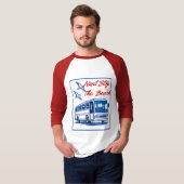 退職バス運転手Tシャツ - 退職祝い Tシャツ (正面フル)