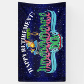 退職バナー 横断幕 (縦)