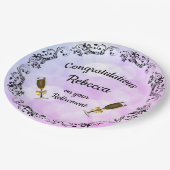 退職パーソナライズされたデザイン ペーパープレート (アングル)