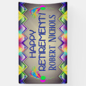 退職パーソナライズされたバナー 横断幕 (縦)