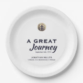 退職パーソナライズされたパーティー紙プレート ペーパープレート (正面)