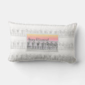 退職パーソナライズされたビーチハッツサンセットクッション ランバークッション (裏面)