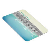 退職パーソナライズされたビーチ小屋 マグネット (右側)