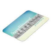 退職パーソナライズされたビーチ小屋 マグネット (左側)