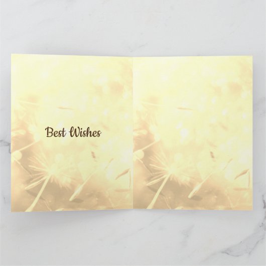 退職パーソナライズされた後の挨拶 カード (内部)