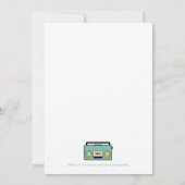 退職パーティの招待状おもしろいレトロ招待状 招待状 (裏面)