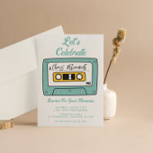 退職パーティの招待状おもしろいレトロ招待状 招待状