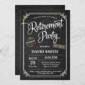 退職パーティの招待状カード 招待状 (正面/裏面)