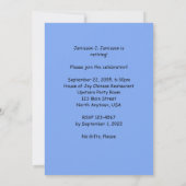 退職パーティの招待状山流木 招待状 (裏面)