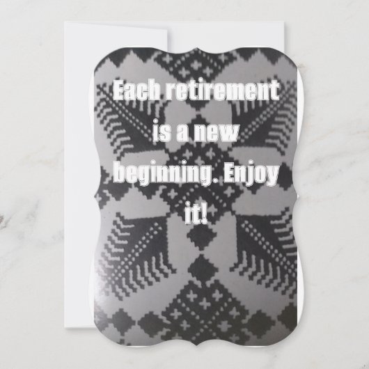 退職パーティの招待状白黒 (正面)