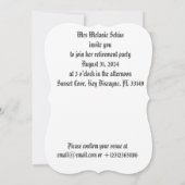 退職パーティの招待状 (裏面)