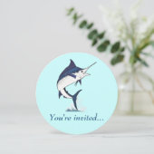 退職パーティの招待状:アトランティックブルーマーリン 招待状 (スタンド正面)