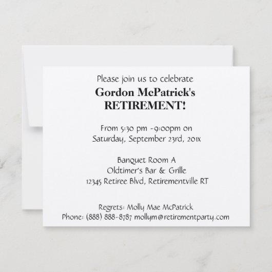 退職パーティの招待状-セピアファームトラック 招待状 (裏面)