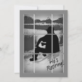 退職パーティの招待状 – ハローペンション – 男性 招待状 (正面)