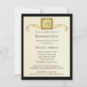 退職パーティの招待状-フォトフォーマル招待状 招待状 (裏面)