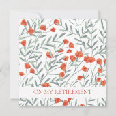 退職パーティの招待状:フローラ 招待状 (正面)