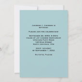 退職パーティの招待状、マウンテンカヌー 招待状 (裏面)