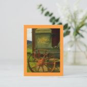 退職パーティの招待状-ヴィンテージグリーントラクタ 招待状 (スタンド正面)