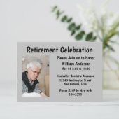 退職パーティの招待状(写真あり) 招待状 (スタンド正面)