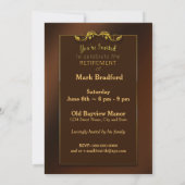 退職パーティの招待状 – 写真/名前の挿入 招待状 (裏面)