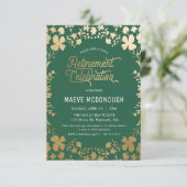 退職パーティの招待状、小規模招待状 招待状 (スタンド正面)