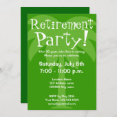 退職パーティの招待状 招待状 (正面/裏面)