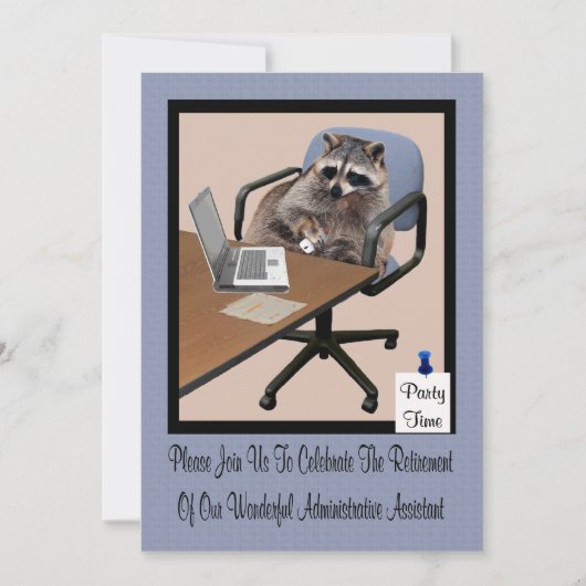 退職パーティの招待状 招待状 (正面)