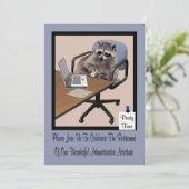 退職パーティの招待状 招待状 (スタンド正面)