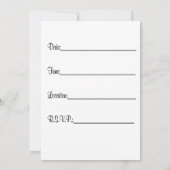 退職パーティの招待状 招待状 (裏面)