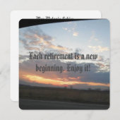 退職パーティの招待状 招待状 (正面/裏面)