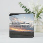 退職パーティの招待状 招待状 (スタンド正面)