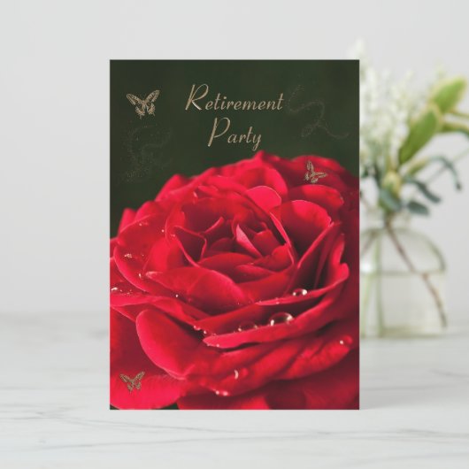 退職パーティの招待状 招待状 (スタンド正面)