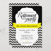 退職パーティの招待状 招待状 (正面/裏面)