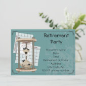 退職パーティの招待状 招待状 (スタンド正面)