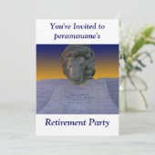 退職パーティの招待状 招待状 (スタンド正面)