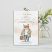 退職パーティの招待状 招待状 (スタンド正面)