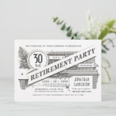 退職パーティの招待状|最高のヴィンテージ 招待状 (スタンド正面)