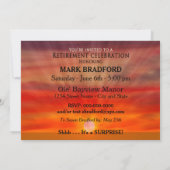 退職パーティの招待状-魚釣りサンセット 招待状 (裏面)