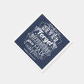 退職パーティーあり忘れなし スタンダードカクテルナプキン (角)