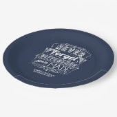 退職パーティーあり忘れなし ペーパープレート (アングル)