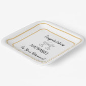 退職パーティーおめでとうカスタム広場 ペーパープレート (傾斜あり)