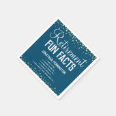 退職パーティーおもしろいファクトユニセックス紙吹雪ナプキン スタンダードカクテルナプキン (角)