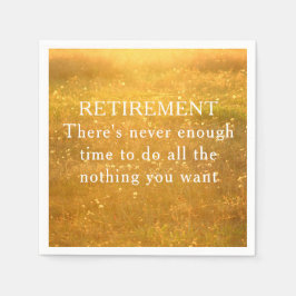 退職パーティーお祝いおもしろい紙ナプキンス スタンダードカクテルナプキン