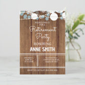 退職パーティーお祝いディナードリンク退職した 招待状 (スタンド正面)