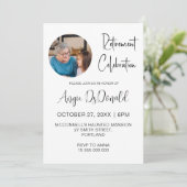 退職パーティーお祝い退職したパパママナース 招待状 (スタンド正面)