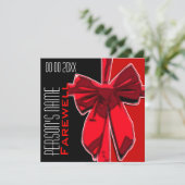 退職パーティーのお別れカスタマイズ 招待状 (スタンド正面)