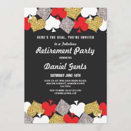 退職パーティーのラスベガスのカジノのRoyaleの招待 招待状