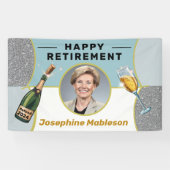 退職パーティーの写真装飾 横断幕 (横)