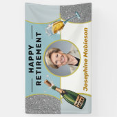 退職パーティーの写真装飾 横断幕 (縦)