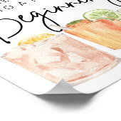 退職パーティーの好意のサイン、新しい始まり ポスター (角)